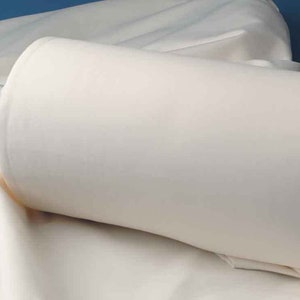 Ivory Twill Poly Cotton Quality Curtain Lining Fabric Cloth - 54&quot; WIDE
