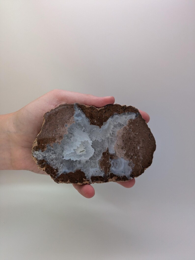 Striking Mexican Double Geode/nodule With Unique Agate and Quartz ...