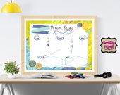 Vision Board Template | Dream Board, Goals 2025 (PDF File)