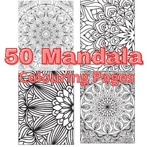 50 Mandala Colouring Pages