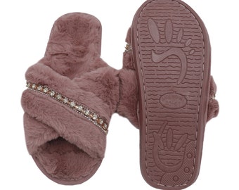 bedazzled house slippers