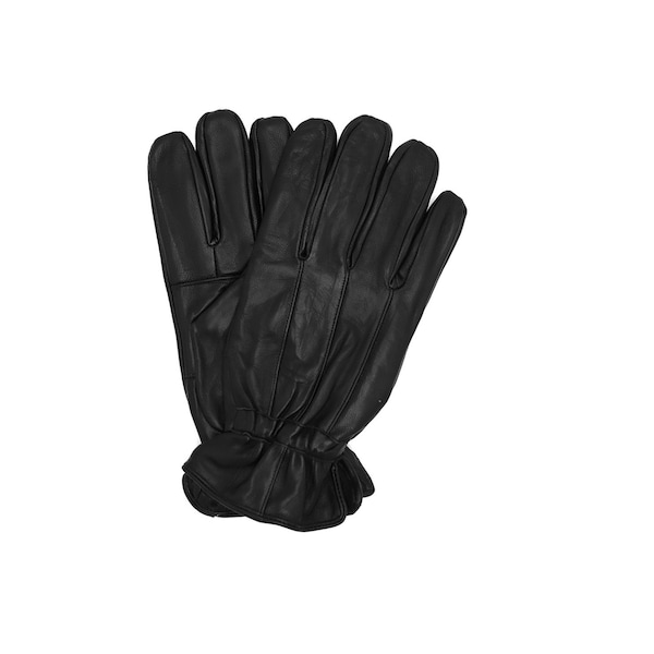 Mens Genuine Black Leather Gloves - Pieced Lamb Leather - Fall & Winter Accessory - Classic and Sophisticated Men's Fashion