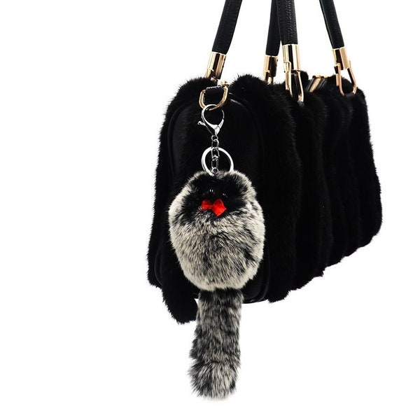 Fox Tail Keychain - Shop Online - Etsy