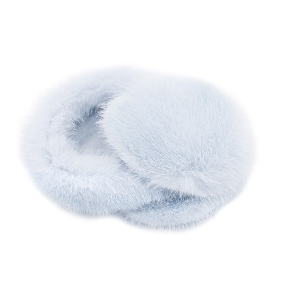 Real Mink Earmuffs Real Mink Fur Earmuffs With Halo Band - Women main image 4