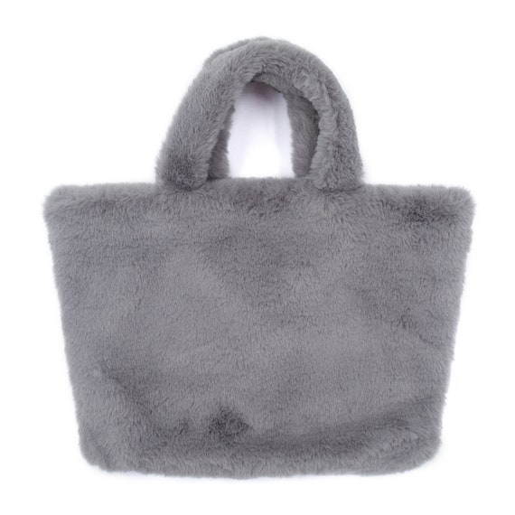Grey hotsell fluffy bag