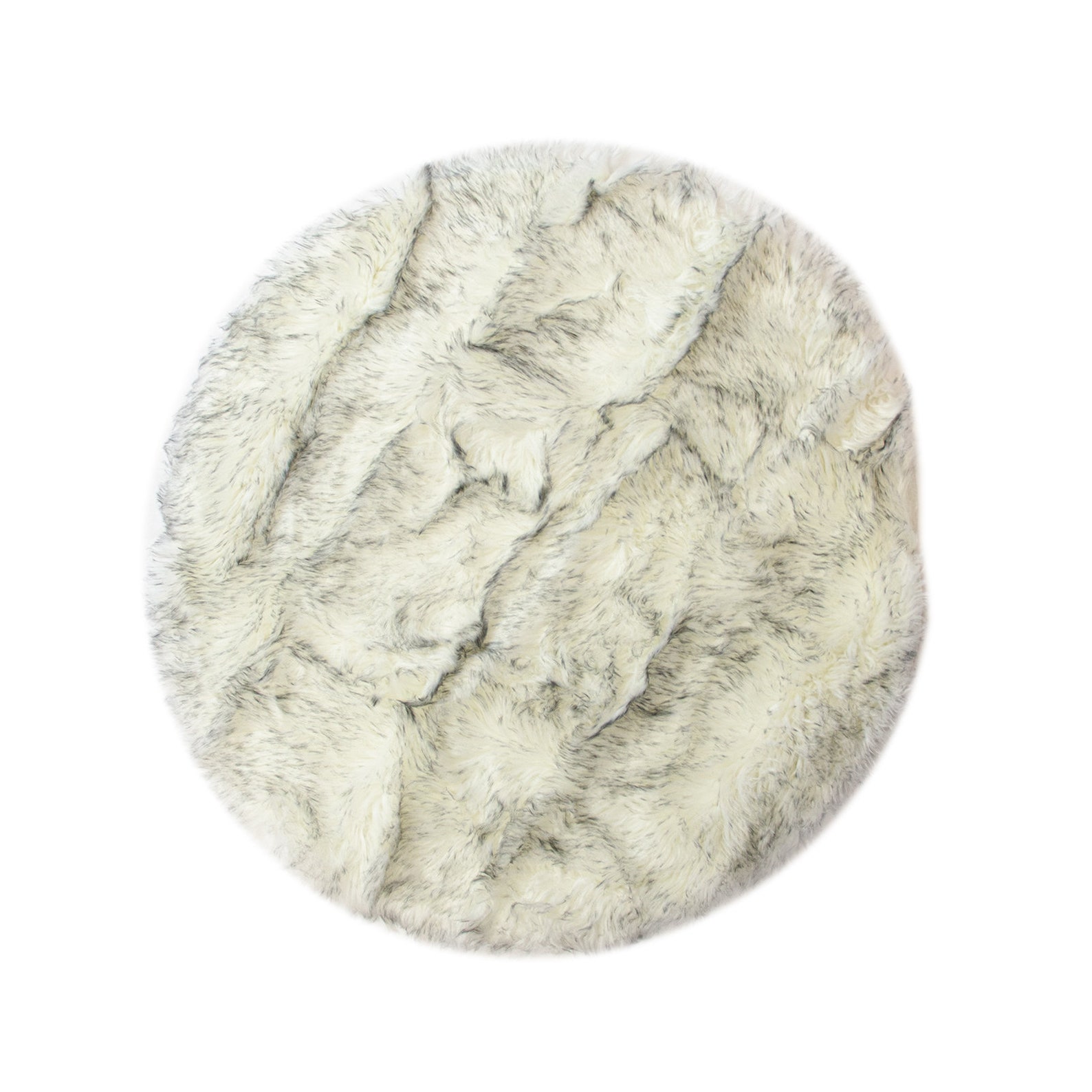 Round Faux Fur Rug Fluffy Fake Fur Trendy House Decor Etsy