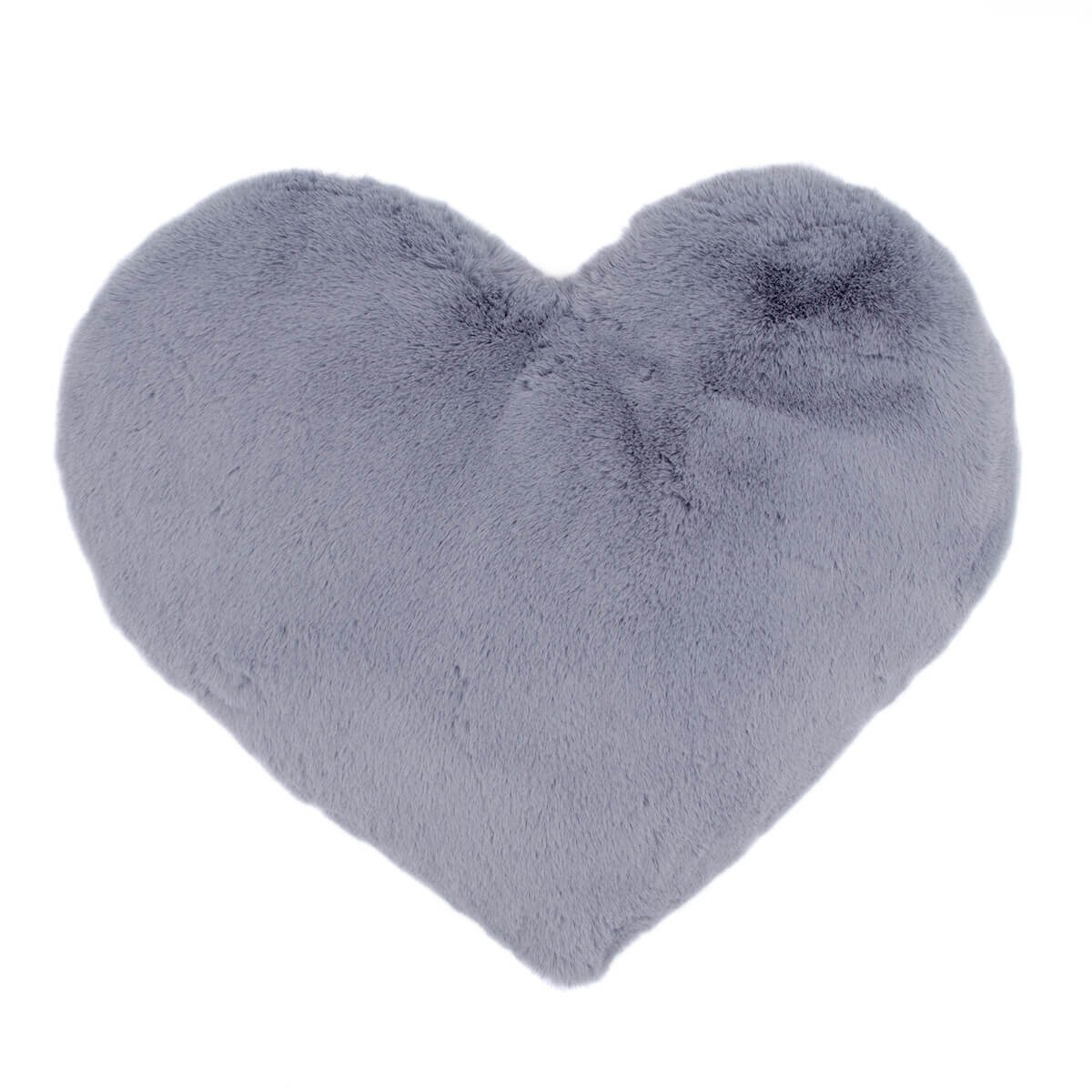 XVTRU Cuscino A Forma Di Cuore In Finta Pelliccia Di Coniglio – Rosa Pesca, 32,8 X 24,9 Cm – Morbido Peluche Per Divano E Letto - 3