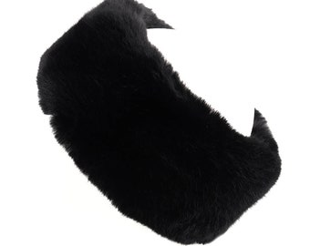 Fascia Per Capelli In Velluto Nero Con Intreccio – Cerchione Elastico Per Donna, Accessorio Moda Per Trucco E Vita Quotidiana, Misura 38x6,6 Cm