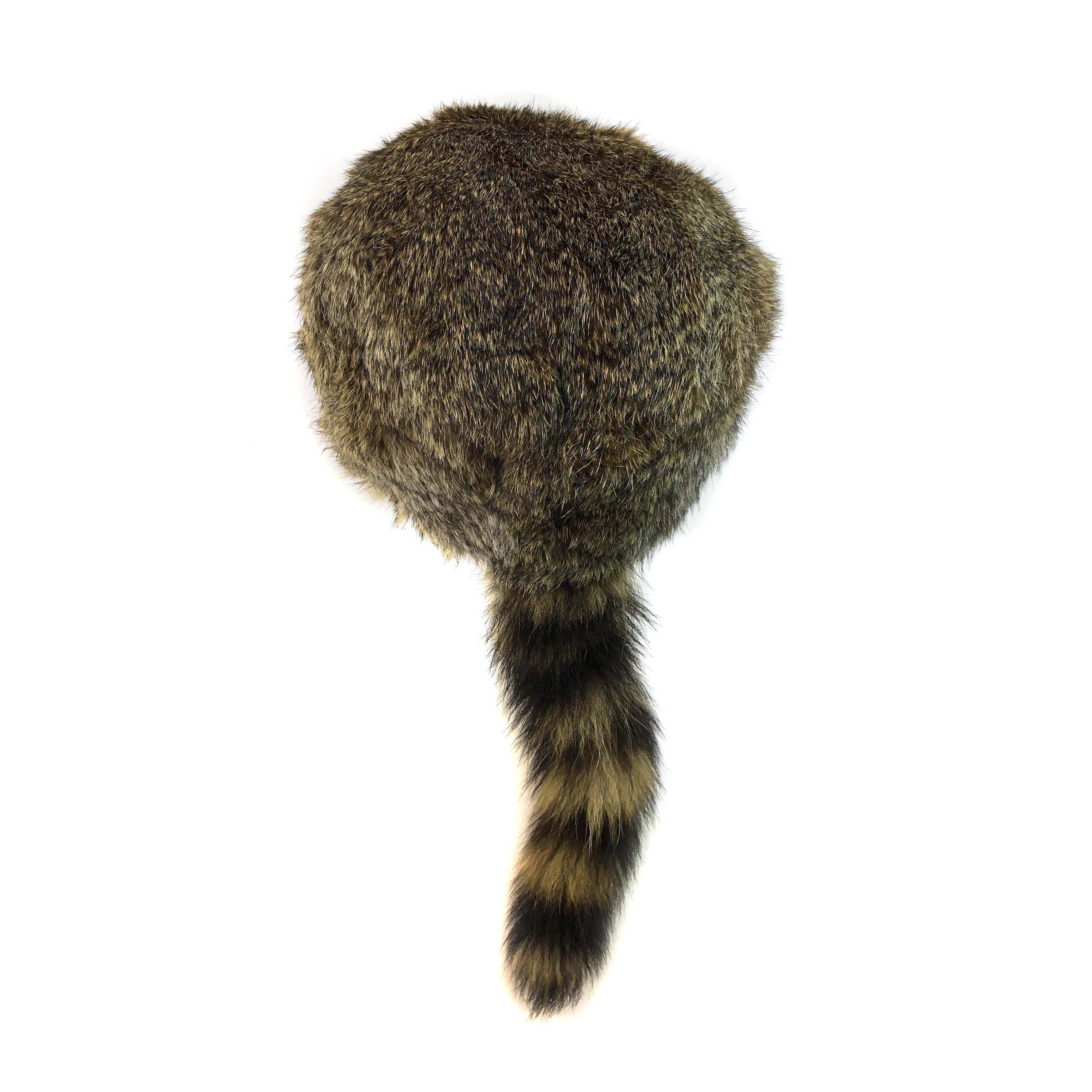 Davy Crockett Hat Coonskin Cap Real 