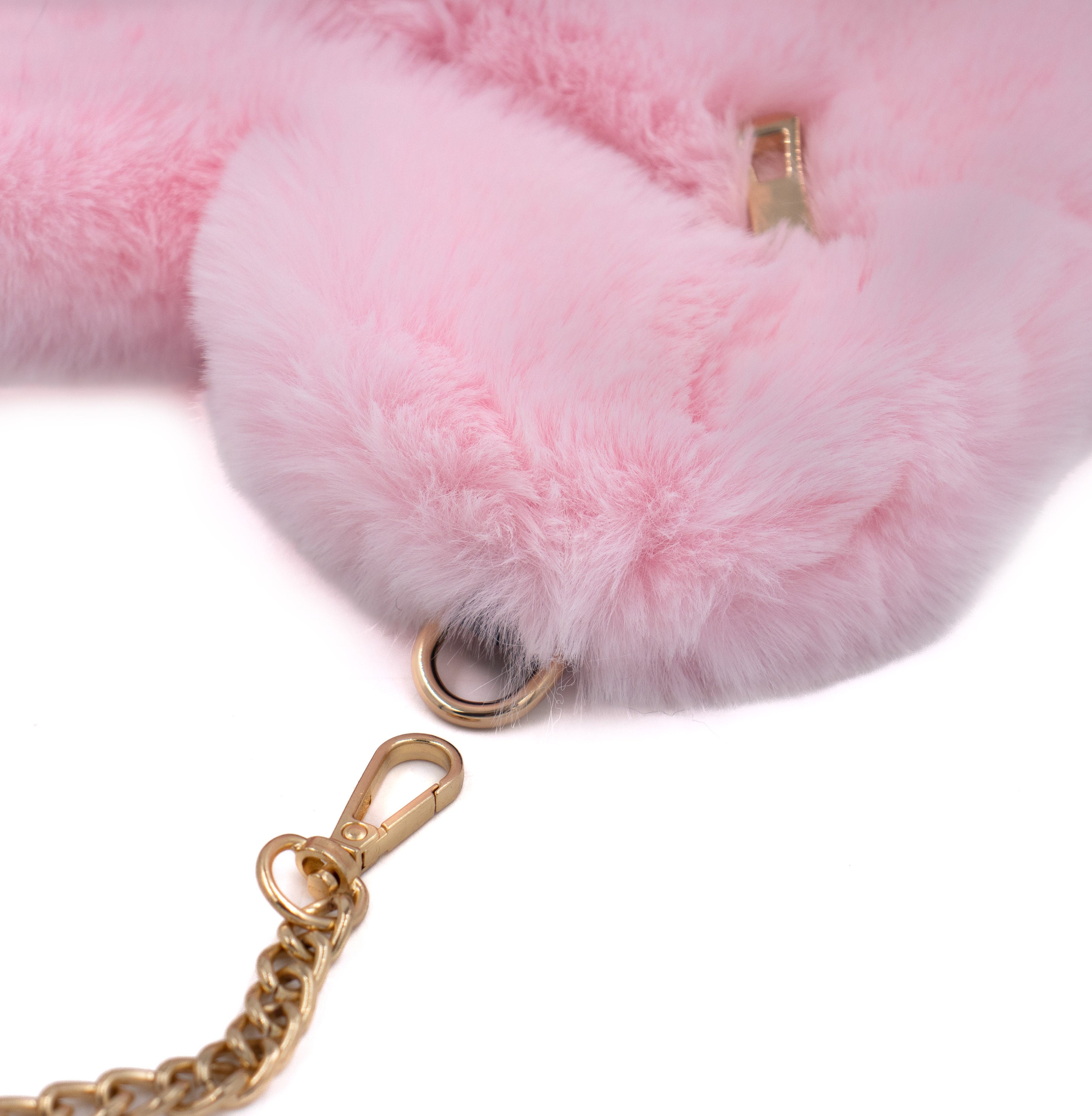 Mini Sac Bandoulière Cœur En Fausse Fourrure - Pochette Femme Douce Et Tendance
