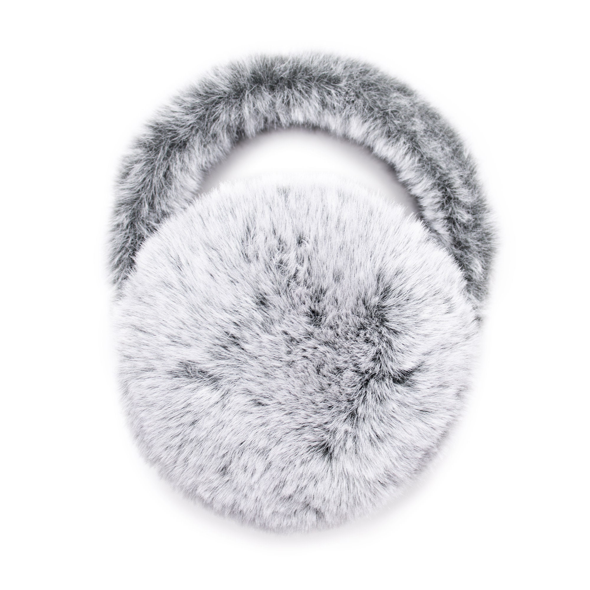 Surell Faux Rex Earmuff With Halo Band – Soft Fuzzy Fake Fur