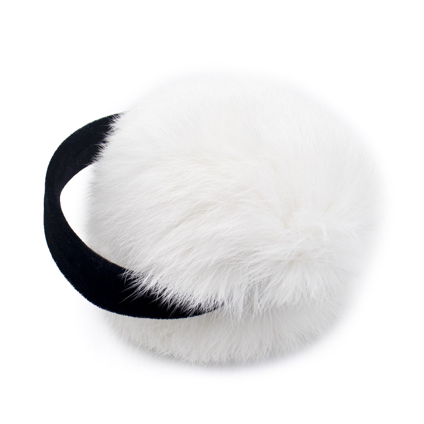 Womens Sheepskin Suede Luxury Ear Warmers Earmuffs Easy Folding