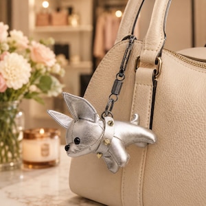 Louis Vuitton Puppy Keychain - Etsy