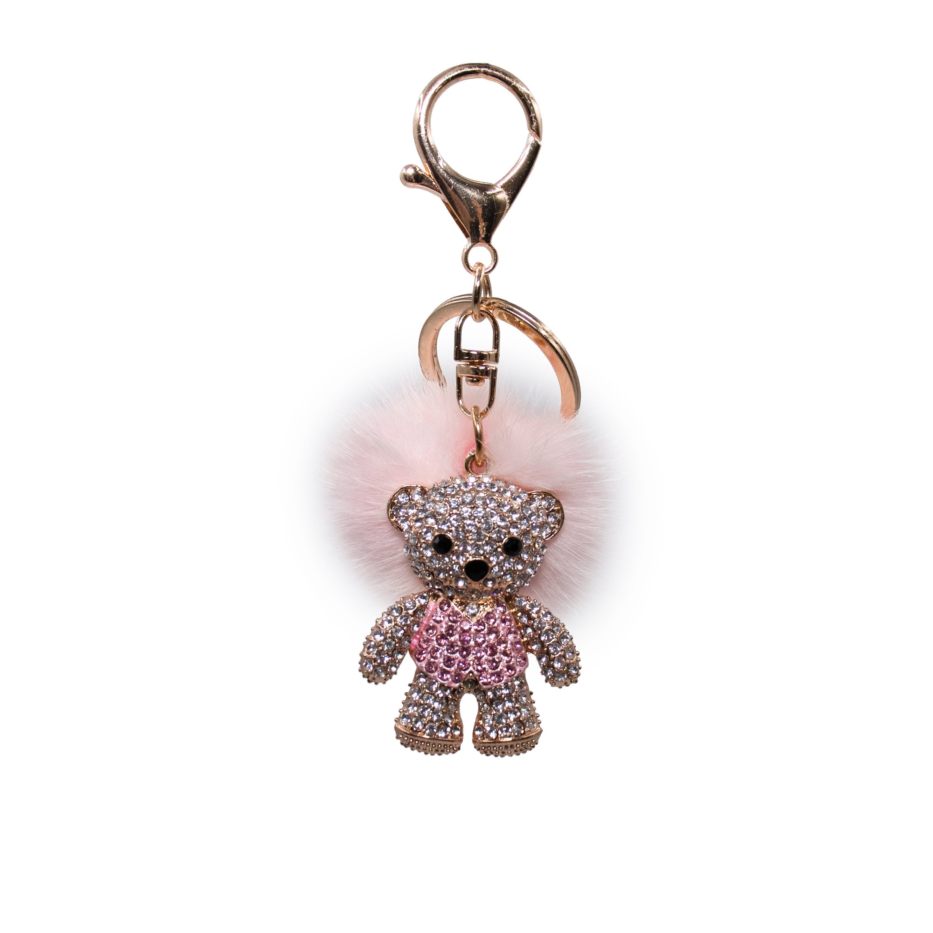 Little Luxuries Designs Teddy Bear Shaped Keychain/Bag Charm