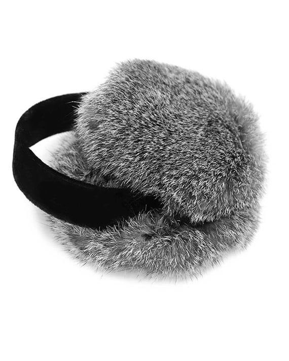 Real rabbit head ear warmer Cheers.US Jumping Earmuffs Fine Plush Cold-resistant Rabbit  main image 4