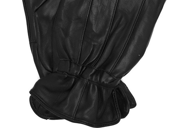 ふーわっと BLACK LAMB LEATHER GLOBE 2797P Men's Driving Fashion Casual Glove All Weather Unlined Black