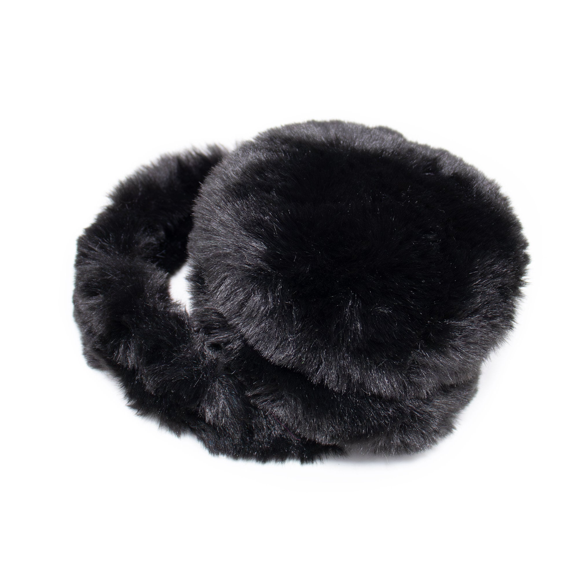 Foldable Faux Rex Rabbit Fur Earmuffs With Fur Band - Women's Fall