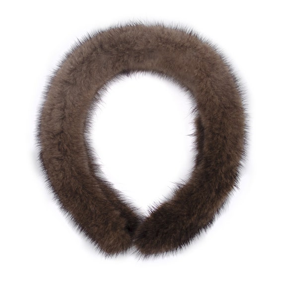 Brown mink Headband Mink fur headband in brown color | eFurs main image 2