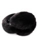 Real Mink Fur Earmuffs with Halo Band - Women's Fall and Winter Fashion - Winter Hat - Brown Soft & Trendy Ear Warmers - Chic Style - Black 