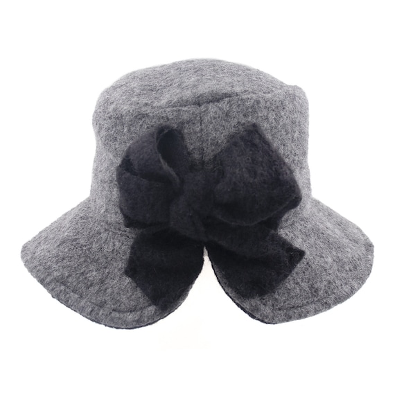 Wool Split Brim Hat Italian Made Women's Hat Winter Spring