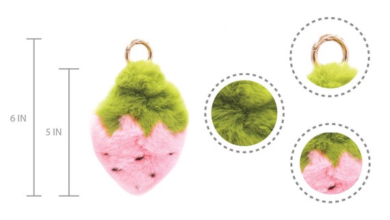Portachiavi Coniglietto Peluche Morbido - Ciondolo Per Borse E Zaini - Simpatico Accessorio Per Donne E Ragazze, Regalo Carino Per Bambini
