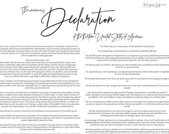 Declaration of Independence - Digital Download