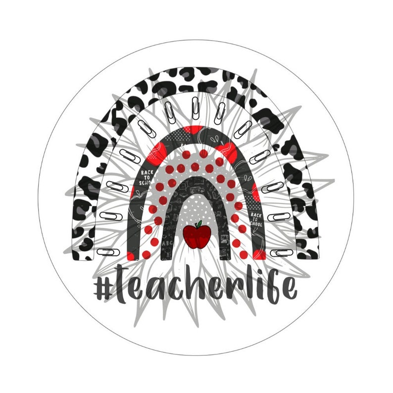 Teacher Cardstock Round Digital Downloads Cardstock Image Etsy