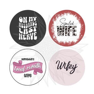 Wifey Cardstock Digitale Downloads | Cardstock rund für Freshies, digitaler Cardstock, Auto Untersetzer Bilder, sofortiger Download