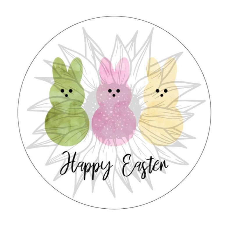 Easter Cardstock Round Digital Downloads Cardstock Image for Etsy