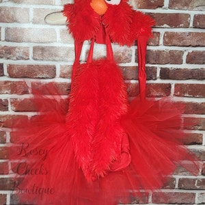 Elmo sesame street inspired 1st birthday romper outfit