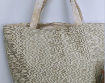 Tote bag, Upholstery tote, canvas bag, market, reusable, custom, grocery, boho, re-purpose, shoulder bag, fabric, shopping, one-of-a-kind