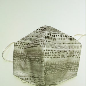 Face Mask, Dust Mask, Washable Cotton Mask, Reusable Mask, Fabric Mask, Black and white, dots, grey, Travel Mask Made in USA