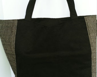 Tote bag, Upholstery tote, canvas bag, market, reusable, custom, grocery, boho, re-purpose, shoulder bag, fabric, shopping, one-of-a-kind