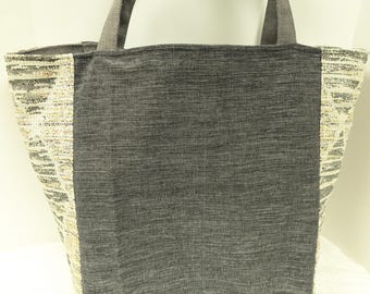 Tote bag, Upholstery tote, canvas bag, market, reusable, custom, grocery, shoulder bag, fabric, shopping, Blue, velvet, tapestry