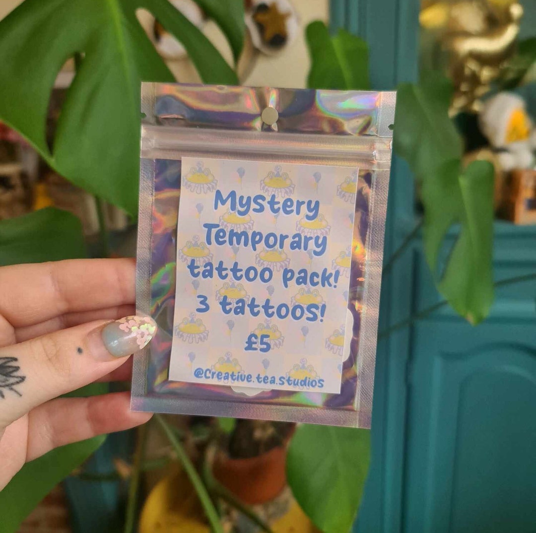 Mystery Temporary Tattoo Pack Etsy