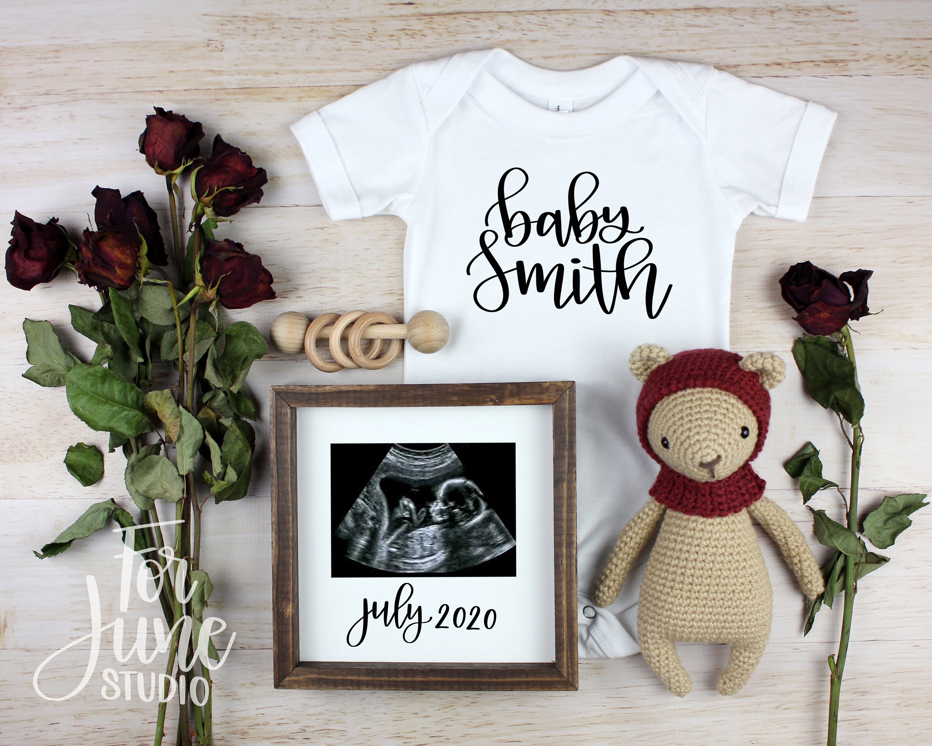 Download Mockup Picture White Natural Mock Up Ultrasound Photo Summer Lemon Theme Digital Diy Pregnancy Announcement For Social Medial Art Collectibles Photography Timinox Com