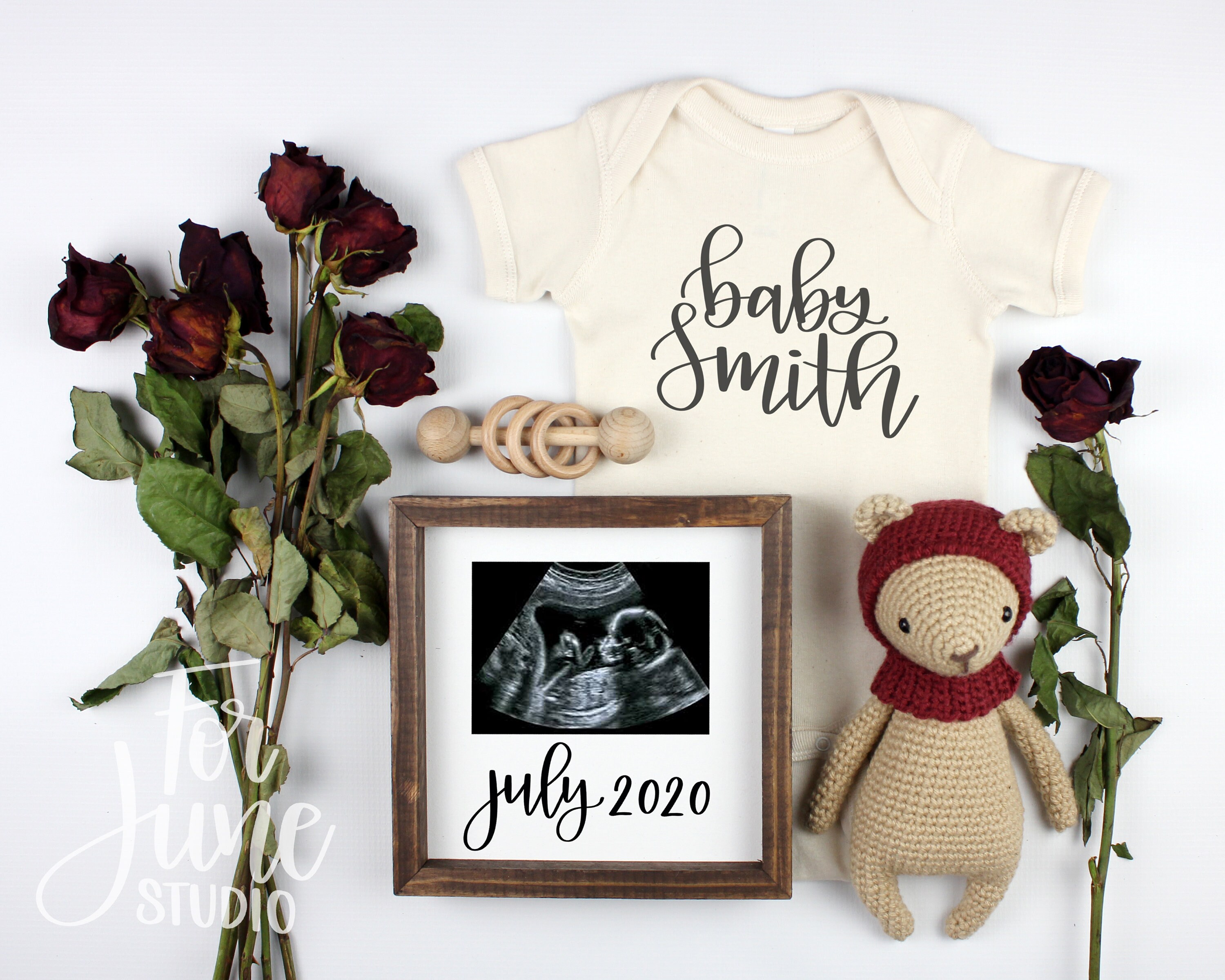 Download Digital Diy Pregnancy Announcement For Social Medial Mockup Etsy