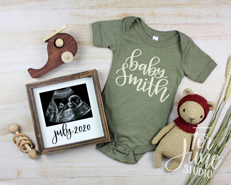 Download Digital DIY Pregnancy Announcement for Social medial Mockup | Etsy