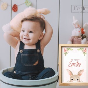 Tarjetas de hitos de temporada, Mi primera tarjeta navideña, descargas digitales, Pdf, jpg, accesorios fotográficos, tarjetas de bebé, decoración de guardería, Pascua, baby shower