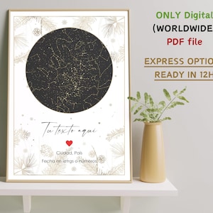 Carte des étoiles personnalisée, signe du zodiaque, impression de constellation, cadeau personnalisé, cadeau de mariage, cadeau d'anniversaire, cadeau de signe astrologique
