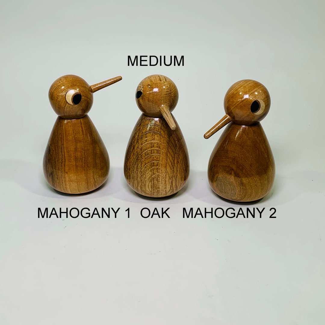 Wooden Decorative Kiwi Birdsmedium Etsy