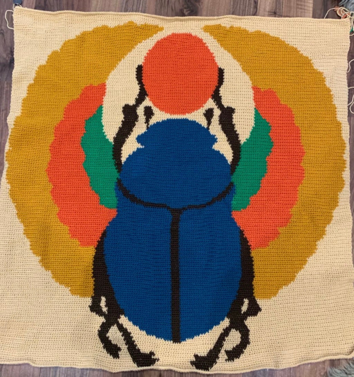 Scarab Grub Raster Patterns Scarab Baby Blanket PDF Pattern - Etsy