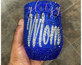 Bling Wine Tumbler Scattered Method