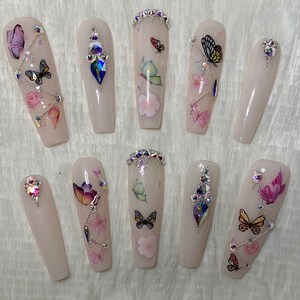 Butterfly Caviar Press On Nails