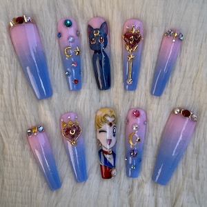 Sailor Moon Press On Nails