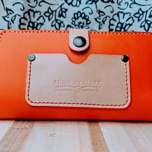 Cartera de cuero para teléfono celular