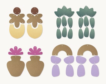 Free Free 304 Flower Leather Earrings Svg SVG PNG EPS DXF File