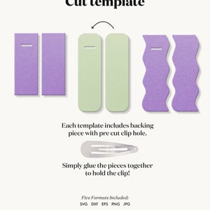Snap Clip SVG, Clippie Cover Template, Hair Clip Svg files for Cricut Cut Files, Silhouette Cricut DIY Cut Files image 4