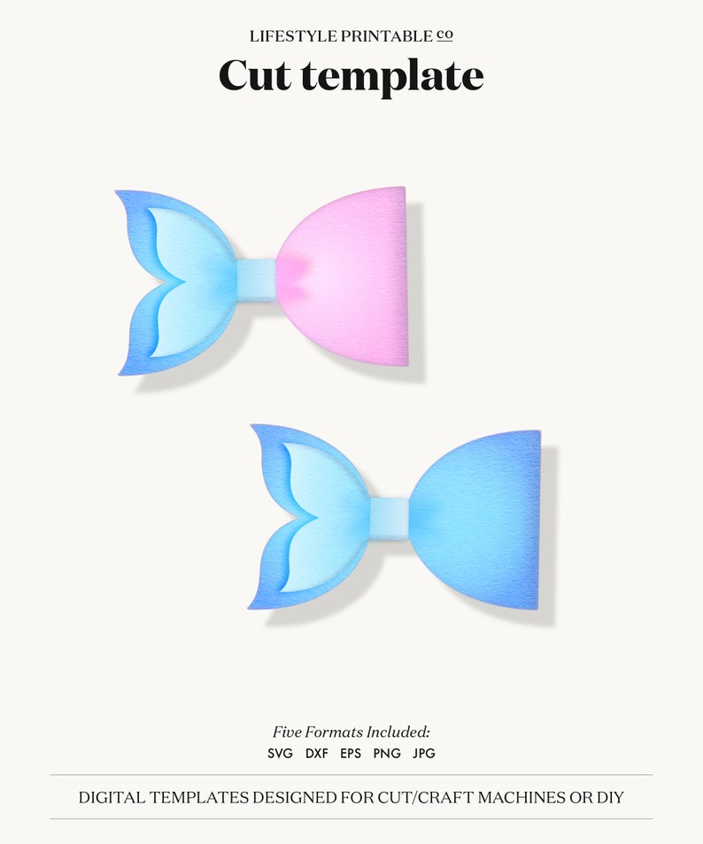 Free Free 160 Mermaid Bow Template Svg SVG PNG EPS DXF File
