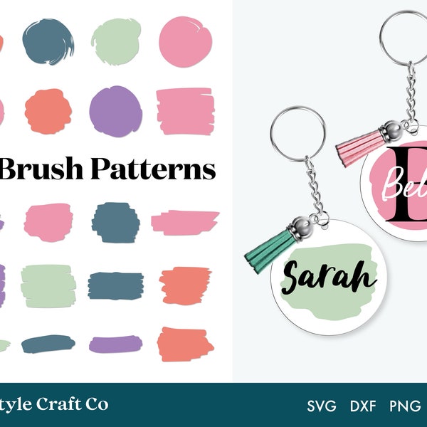 Keyring patterns svg, Circle Patterns Svg, Round Pattern svg, keychain patterns svg, key fob svg, Silhouette and Cricut Cut File